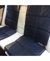 Защита низа и спинки сиденья от проминания с отверстиями под ISOFIX - Royal Accessories - для автокресла - с красной прострочкой
