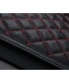 Защита низа и спинки сиденья от проминания с отверстиями под ISOFIX - Royal Accessories - Premium - для автокресла - с красной прострочкой